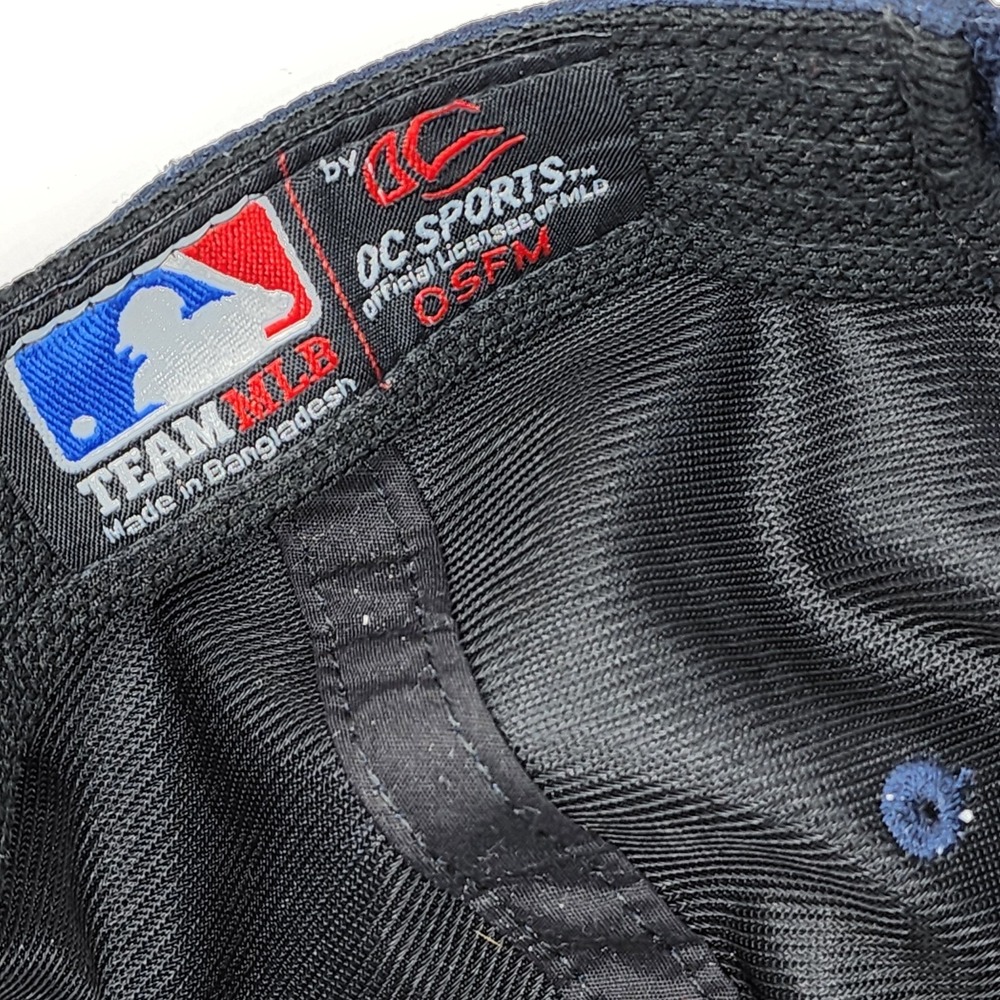 Atlanta Braves OC Sports MLB Cap Adult Strap Back Blue OSFM Fan Apparel - Picture 6 of 6